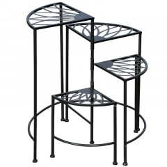 Suport pentru plante cu 4 niveluri | 57 x 55 x 63 cm, negru č.2