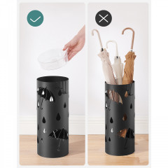 Suport metalic pentru umbrele Ø17 x 41 cm | negru č.3