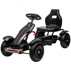 Kart cu pedale pentru copii 121 x 58 x 61 cm | negru