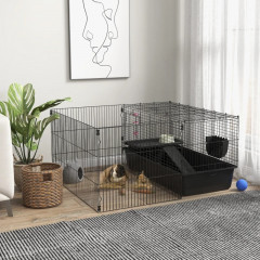 Cușcă pentru animale mici 112,5 x 99 x 54 cm | negru č.1