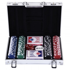 Set poker portabil cu 200 jetoane | 29,5 x 20,5 x 6,5 cm č.1