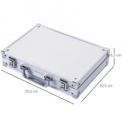 Set poker portabil cu 200 jetoane | 29,5 x 20,5 x 6,5 cm č.3