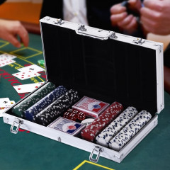 Set poker portabil cu 300 jetoane | 38 x 20,5 x 6,5 cm č.2