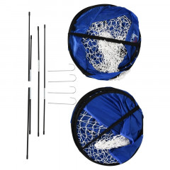 Set de porți de fotbal pliabile 2 bucăți | 120 x 80 x 80 cm č.3