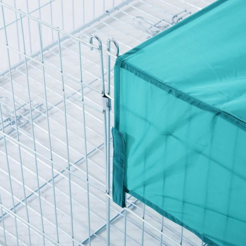 Padoc metalic pentru iepuri, cobai și alte rozătoare 144 x 112 x 60 cm č.5