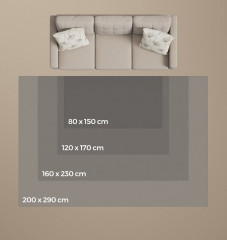 Covor antiderapant 120 x 170 cm | gri č.3