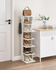 Pantofar multifuncțional pe 7 nivele 30 x 26,4 x 110,4 cm | alb č.1