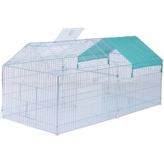 Padoc metalic pentru iepuri, cobai și alte rozătoare 220 x 103 x 103 cm č.2