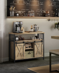 Dulap de depozitare rustic 100 x 33 x 80 cm | maro deschis