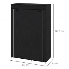 Dulap textil pentru haine 103 x 43 x 162,5 cm | negru č.2