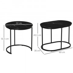 Set de măsuțe de cafea Zoey | 2 bucăți č.2