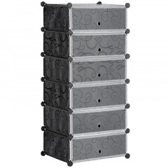 Pantofar variabil 49 x 36,5 x 108 cm | negru č.2