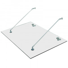 Copertină de sticlă pentru intrare | 150 x 90 x 1,2 cm č.3