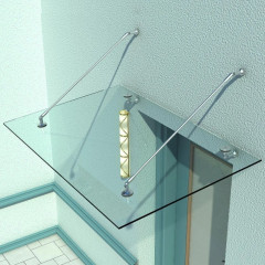 Copertină de sticlă pentru intrare | 150 x 90 x 1,2 cm č.1