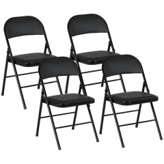 Set de 4 scaune pliabile Eva | negre č.2