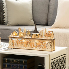 Sat de Crăciun 45 x 10 x 25 cm | cu 10 LED-uri, lumină caldă albă č.1