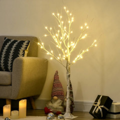Decorativă LED mesteacăn luminos | 17 x 17 x 120 cm č.1