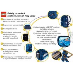 Ghiozdan de scoală LEGO Ninjago Kai small Set 2-piese č.3