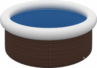 Piscină gonflabilă pentru 1-5 persoane Ø300 x 76 cm | maro č.1