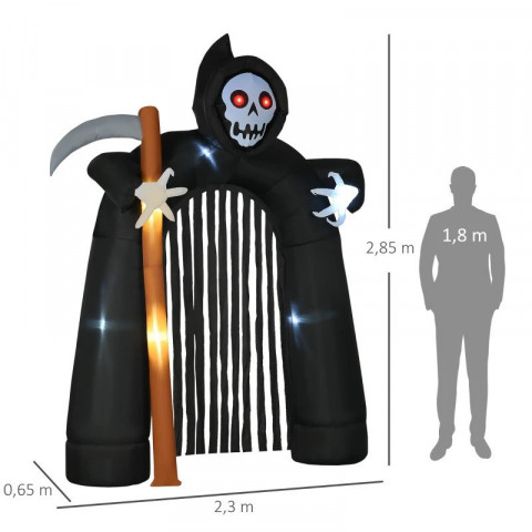 Arcadă gonflabilă de Halloween cu lumini LED | 2,85 m č.3