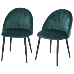 Set de 2 scaune de dining Ela | verzi č.3