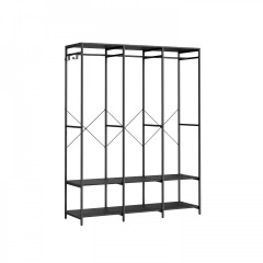 Suport pentru haine 40 x 141 x 180 cm | negru č.2