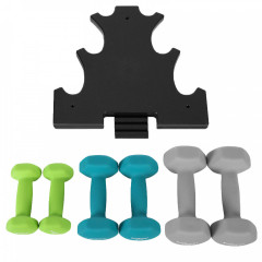 Set de gantere hexagonale | 2 x 1 kg, 2 x 2 kg, 2 x 3 kg č.2