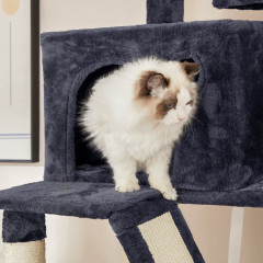 Ansamblu de joacă pentru pisici 54 x 49 x 169 cm | gri închis č.3