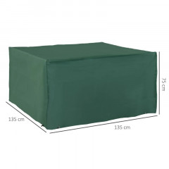 Husă pentru mobilier de grădină 135 x 135 x 75 cm | verde č.2