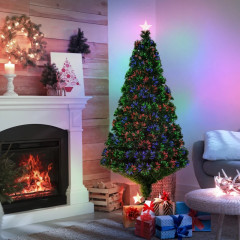 Brad artificial de Crăciun cu suport metalic și iluminare LED | 150 cm č.1