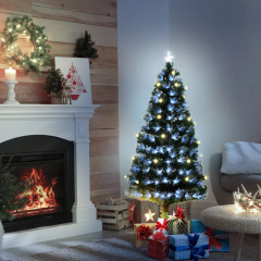 Brad artificial de Crăciun cu lumini LED Ø75 x 150 cm | verde č.1