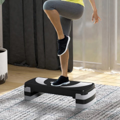 Stepper pentru aerobic 80 x 31 x 20 cm | negru și gri č.1