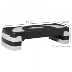 Stepper pentru aerobic 80 x 31 x 20 cm | negru și gri č.3