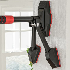 Bară de tracțiuni pentru uși 79-98 x 7,5 x 15 cm | negru-roșu č.3