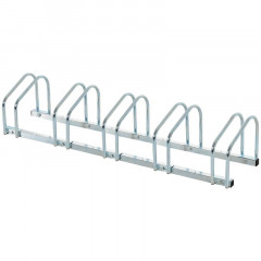 Suport pentru 5 biciclete 130 x 33 x 27 cm | argintiu č.1