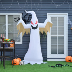 Decorațiune gonflabilă fantomă 2,4 m | alb și roșu