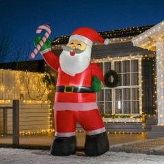 Moș Crăciun gonflabil de Crăciun cu lumini LED | 140 x 85 x 250 cm č.1