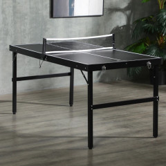 Măsuță pliabilă pentru tenis de masă 152 x 76 x 72 cm | negru č.1
