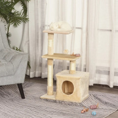 Ansamblu de joacă pentru pisici cu sisal 50 x 30 x 81,5 cm | bej