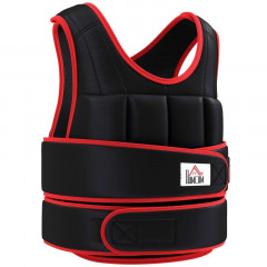 Vestă de antrenament 20 kg | negru și roșu č.1