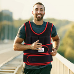 Vestă de antrenament 20 kg | negru și roșu č.3