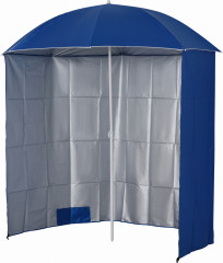 Umbrelă de plajă 2in1 220 x 220 cm cu laturi | albastru č.1