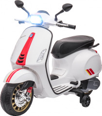 Motocicletă electrică pentru copii, cu MP3 | alb č.1