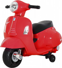 Motocicletă electrică pentru copii VESPA | roșu č.1