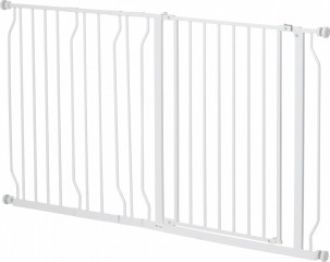 Barieră de protecție pentru câini 75-145 cm | alb č.1