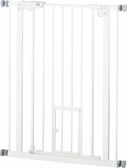 Poartă cu acces pentru pisici 74-80 x 91,4 cm | alb č.1