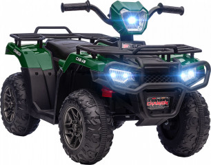 ATV electric pentru copii 88x45x50 cm | negru și verde č.1