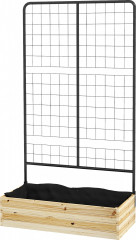 Strat înălțat din lemn 80x38x145 cm | culoare naturală č.1