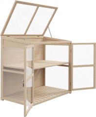 Solar din lemn cu două etaje 103x61x103 cm | culoare naturală č.1