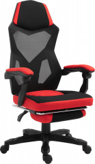 Scaun ergonomic 58x63x112-122 cm | roșu și negru č.1